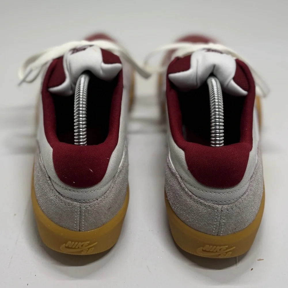 Nike SB Force 58 Red White Gum Sole Suede Sneakers Men’s 8.5 Skate Shoes - Picture 8 of 15
